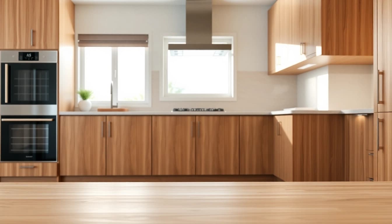 Showcase of Cabinet Refacing Clearwater FL in a modern kitchen with sleek, smooth wood finishes.