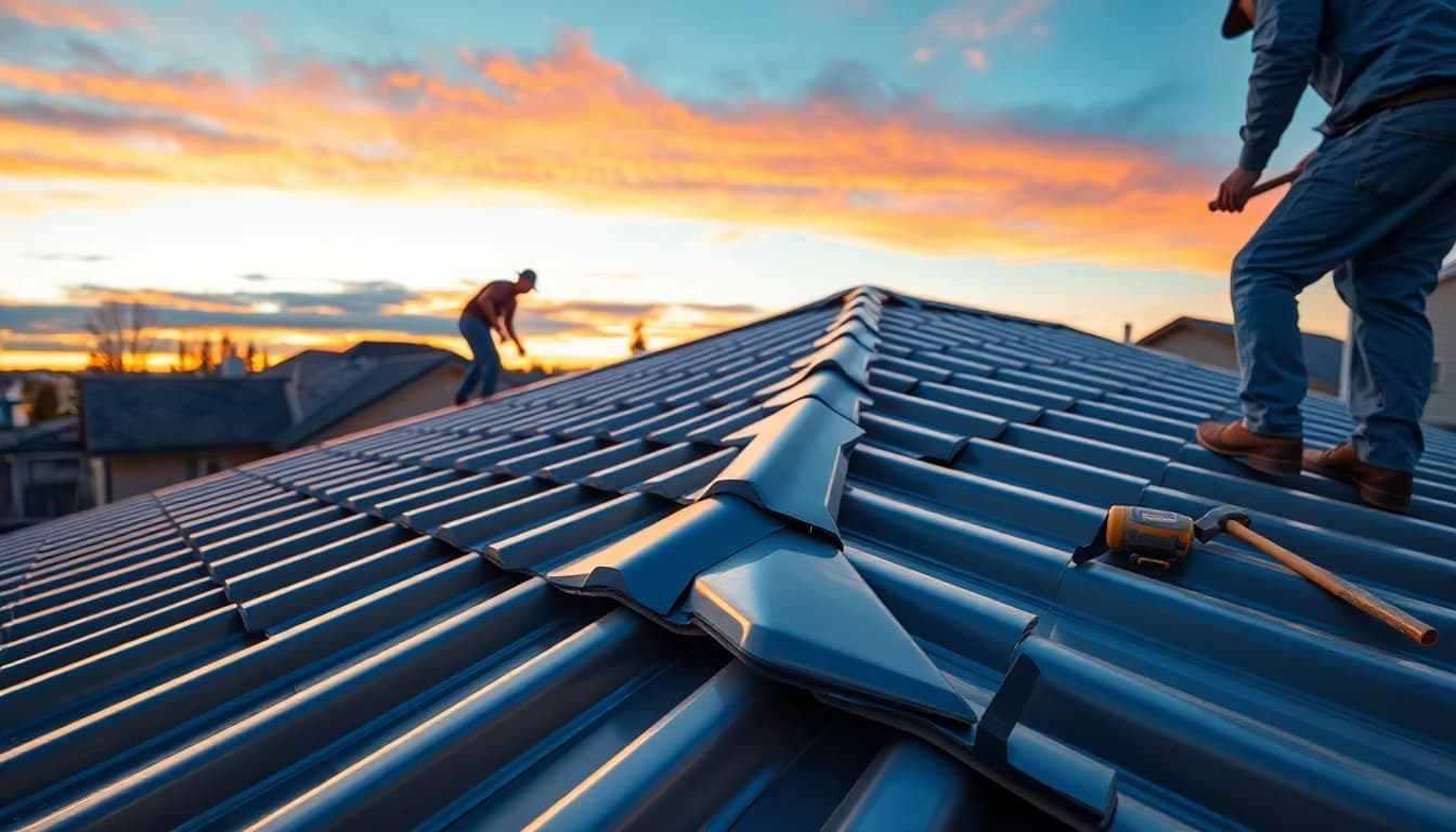 Enhance your home with metal roofing Calgary showcasing expert installation techniques.