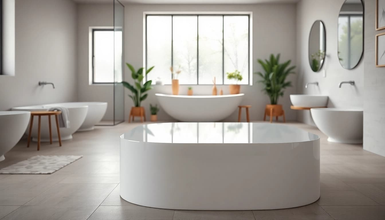 Beautifully styled elegant shower bases showcasing modern design and functionality.