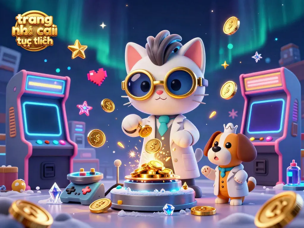 Play games with trusted online casinos like trang nha cai uy tin trực tuyến in this fun 3D illustration.