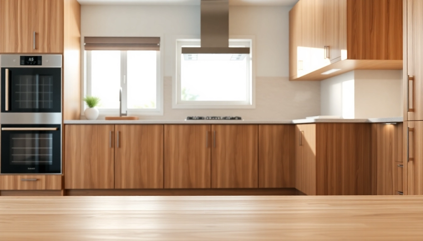 Showcase of Cabinet Refacing Clearwater FL in a modern kitchen with sleek, smooth wood finishes.