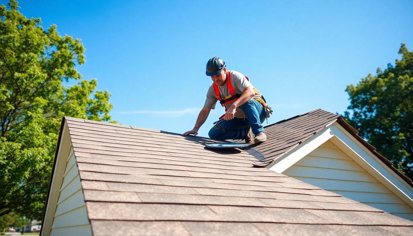 Install quality roofing in South Jersey with a skilled worker ensuring safety and precision.