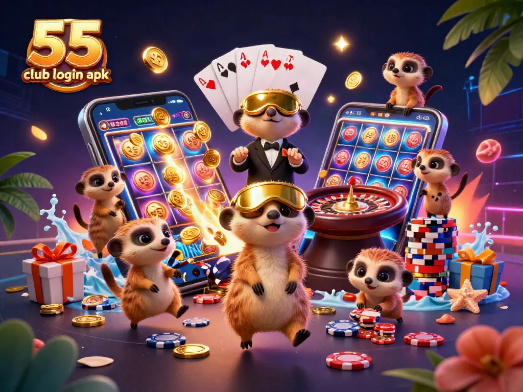 Experience the excitement of the 55 club login apk with colorful games and dynamic casino action.