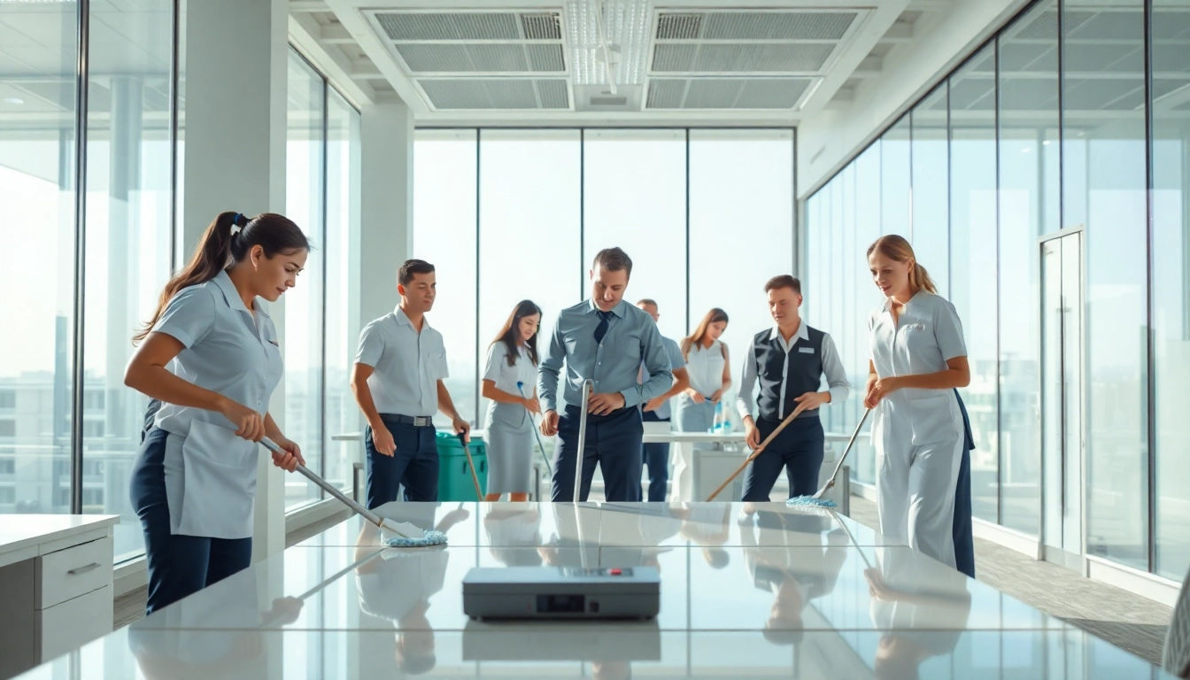 Enhance your space with professional cleaning services near me by a dedicated team in action.