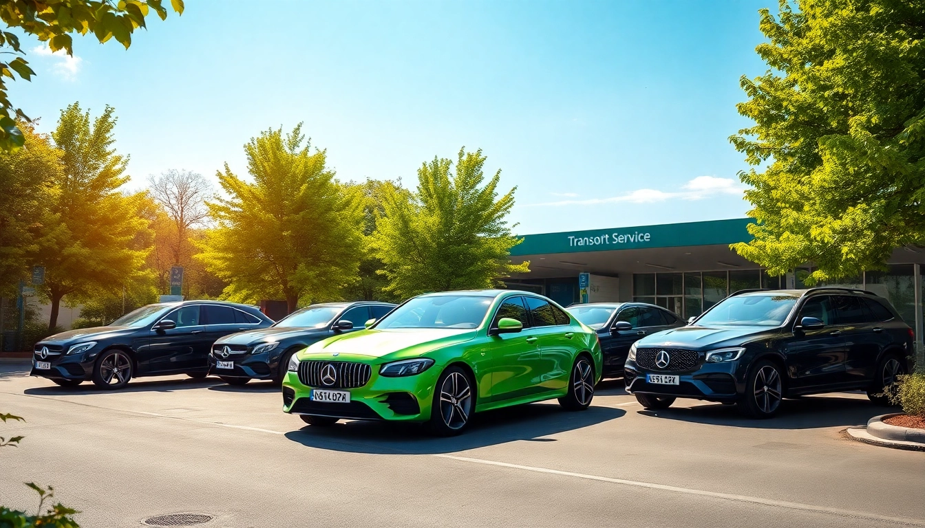 Gatwick car service station with bright vehicles and welcoming atmosphere.
