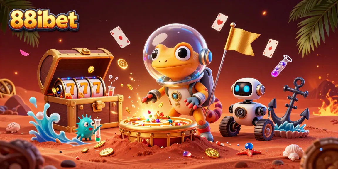 Engage with 88ibet's exciting casino adventures in a vibrant alien world.