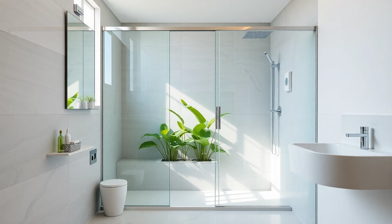 Erleben Sie die Eleganz einer dusche 100x100 in modernem Badezimmerdesign mit schimmernden Oberflächen.