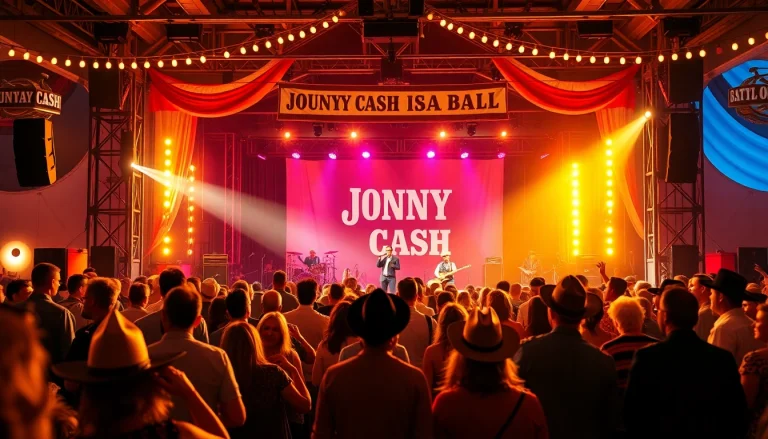 Celebrate at the Johnny Cash Birthday Bash, featuring lively performances and enthusiastic fans at johnnycashbirthday.com.