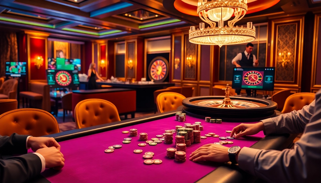 tg88 casino players strategizing at a poker table with colorful chips and cards