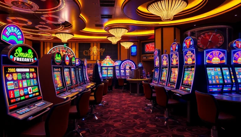 Players winning on slot gacor machines in a vibrant casino environment filled with excitement.