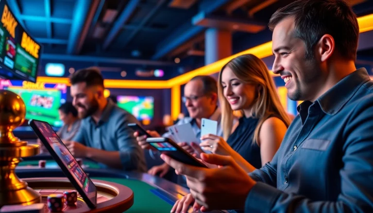 Engaging online gambling experience at bk860s.com with players enjoying high-stakes games.