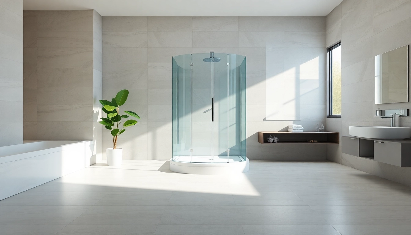 Erleben Sie die Eleganz der sonni Duschkabine 90x90 in einem modernen Badezimmer.