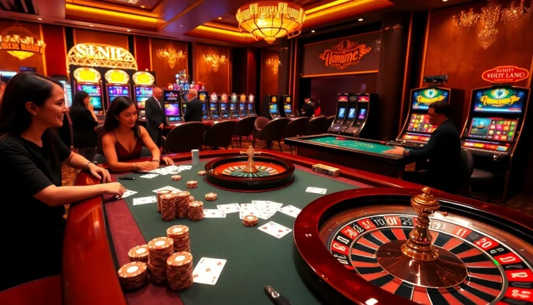 Engaging scene of gamblers playing at a luxurious table, showcasing Nhà Cái 68VIP excitement and professionalism.