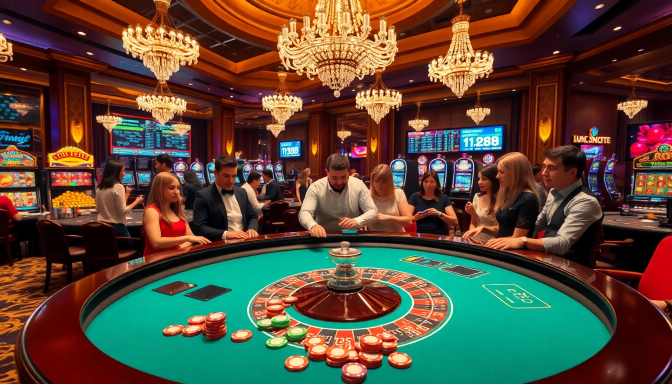 Experience the excitement of gambling at https://f168.news/ with vibrant casino elements.