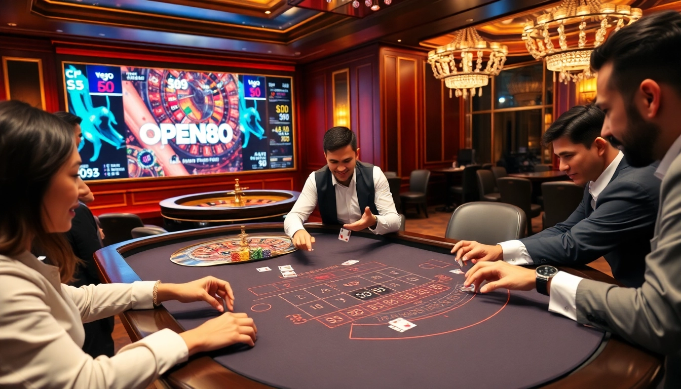 Play at open88's luxurious casino tables with thrilling games and vibrant atmosphere.