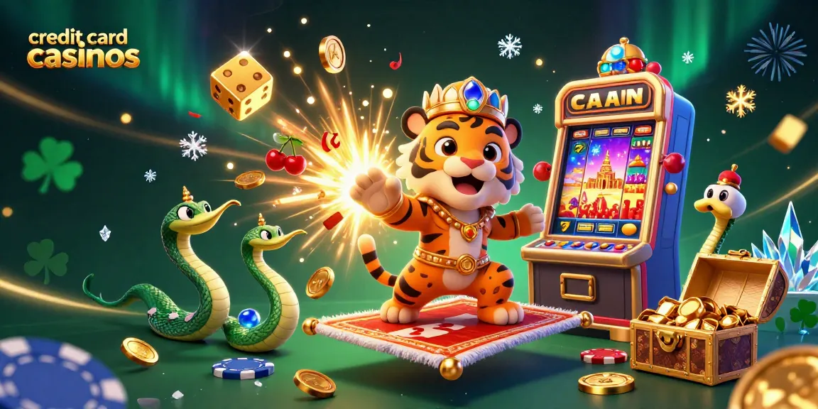 Experience winning at credit card casinos with a vivid Arabian-themed casino adventure.