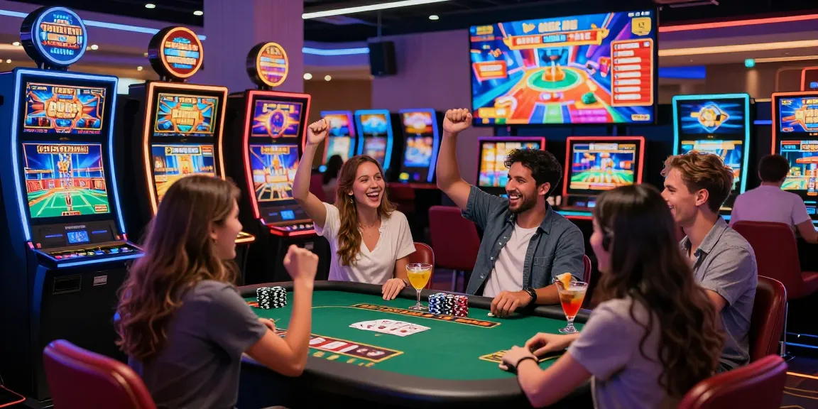 Credit Card Casinos UK featured on cocomaya.co.uk showcasing vibrant gameplay, exciting promotions, and diverse players enjoying a lively casino atmosphere.