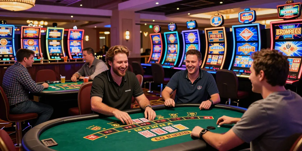 Players enjoying games at credit card casinos in the UK at https://cullengolfclub.co.uk/ with festive atmosphere and vibrant decor.