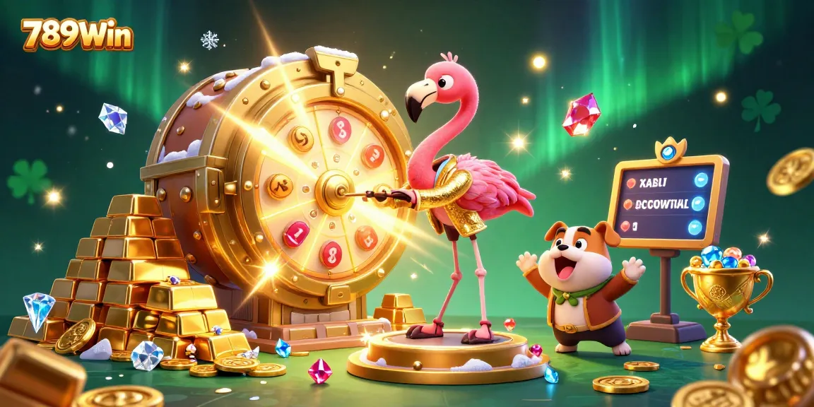 Spin and win big with 789Win's exciting prize wheel in a vibrant casino setting.